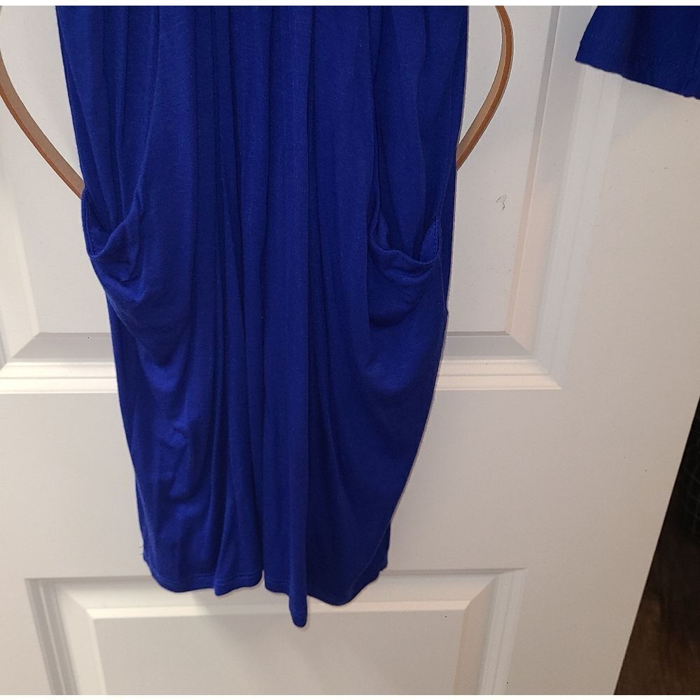 JnK by the Mogan Royal Blue Belted Dress - Picture 6 of 11